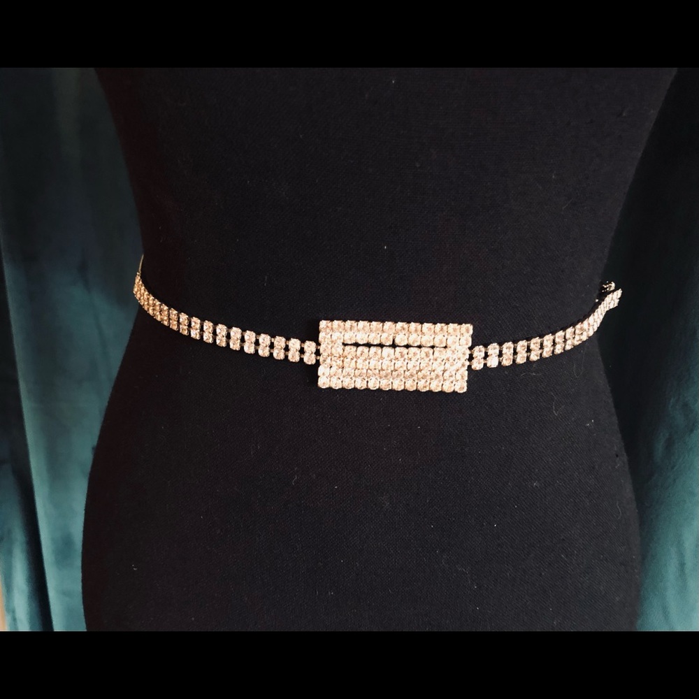 Vintage Disco Rhinestone Belt